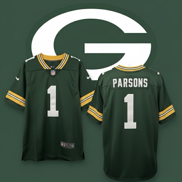 Nike Other - Green Football Packers Jersey #1 Micah Parsons Green Bay Packers.